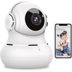 Security Camera Indoor 2K, 360 Pan/Tilt Cameras for Home Security